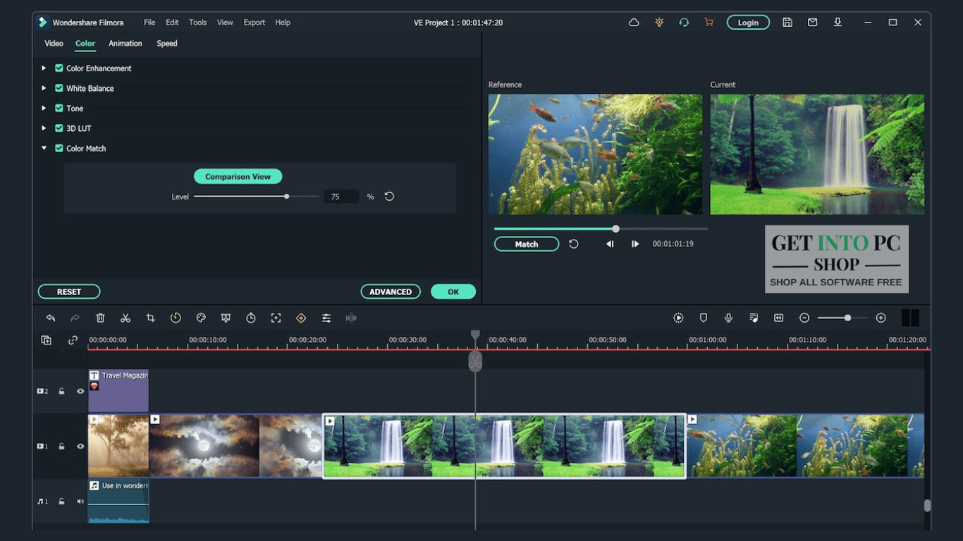 Filmora 4k Editing
