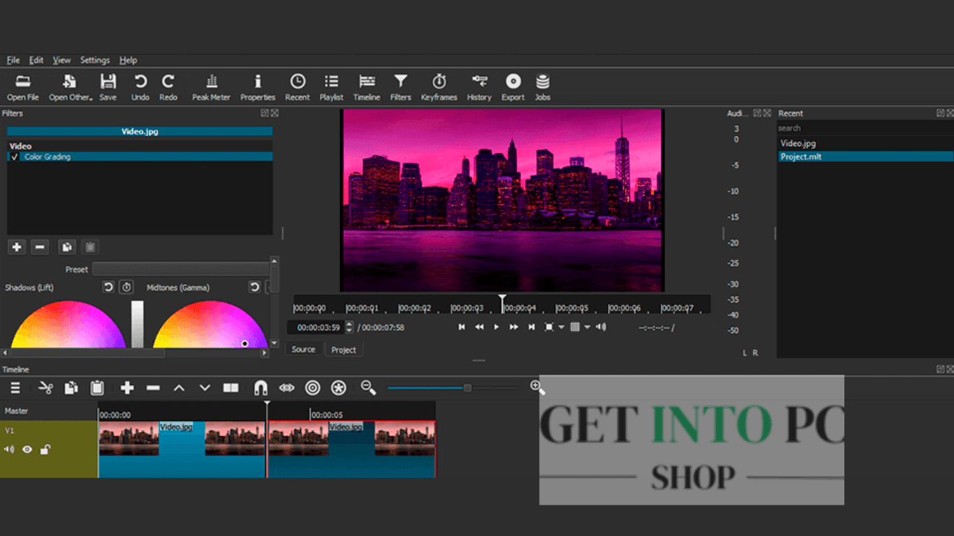 Shotcut Video Editor Free Download getintopc