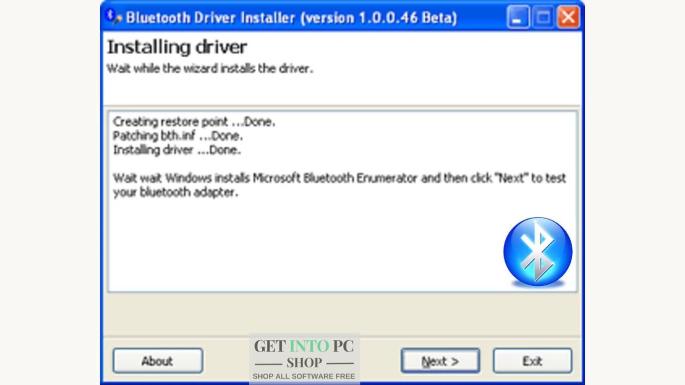 Bluetooth driver install